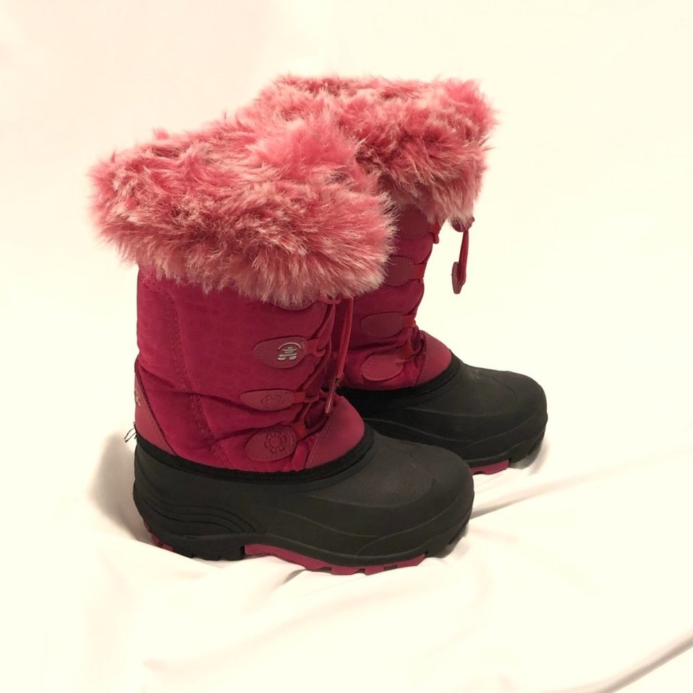 Kamik Pink Winter Boots Girl Size 1
